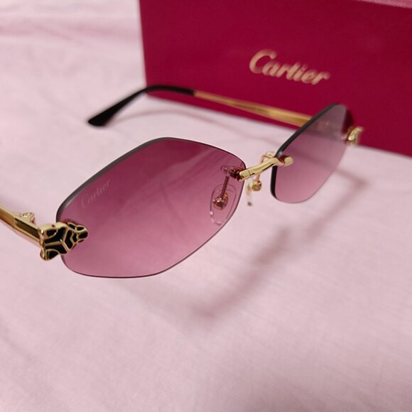 Cartier rimless sunglasses main image 4